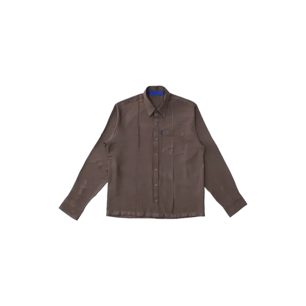 NRF : FLOWY L/S SHIRT CHOCOLATE