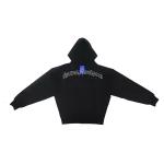 NRF : DEATHWISH ZIP HOODIE SOLID BLACK