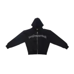 NRF : DEATHWISH ZIP HOODIE SOLID BLACK