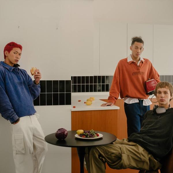 Sisburma Acid Washed Collar Sweatshirt